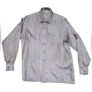 Louis Philippe Silk Iridescent Button-Down